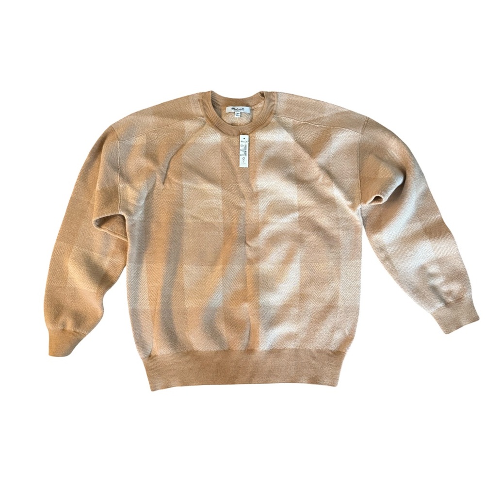Madewell Women's Tan Crewneck Sweater